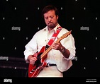 Guitarist Jerry Donahue performing on stage at the Fairport Convention ...