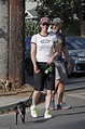 Sarah Silverman beams as she and her boyfriend Rory Albanese walk their ...