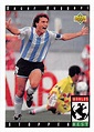 Oscar Ruggeri trading card (Soccer Football Argentina) 1993 Upper Deck ...