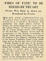 Fires of Fate (movie 1923) - The Arthur Conan Doyle Encyclopedia
