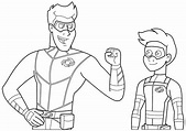 Desenhos de Henry Danger para imprimir e colorir - Como fazer em casa