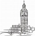 Big Ben Cartoon Around the World Wall Art Decal Wall Sticker Transfers ...