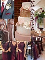 Burgundy and rose gold wedding color scheme for fall! | future | Gold ...