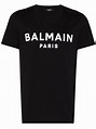 Balmain Playera Con Estampado Paris y Logo - Farfetch