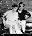 Esposa de Humphrey Bogart y Lauren Bacall en barco 1951 Fotografía de ...