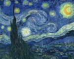 Vincent Van Gogh La Noche Estrellada Detalle 1889 Starry Night Van Gogh ...