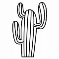 Dibujo de cactus para colorear e imprimir - Dibujos y colores