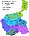 Administrative division of Congress Poland - Wikipedia | 地図, 王国