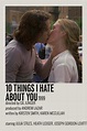 10 things i hate about you minimalistic movie poster aesthetic room ...