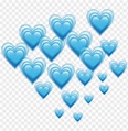 blue hearts emoji PNG image with transparent background | TOPpng