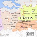 Map of Flanders showing the regions and major cities [26]. | Download ...