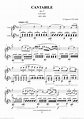 Cantabile Op. 17 in D major sheet music for violin and guitar