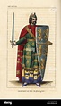Geoffrey V, Plantagenet, Conde de Anjou, 1113-1151. Él lleva un casco ...