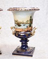 German Meissen Porcelain Campana Urns Vases