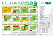 Calendário escolar de 2023 é divulgado com 205 dias letivos, incluindo ...