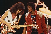 Eddie Van Halen and Michael Jackson, 1984 : r/OldSchoolCool