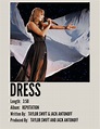 dress | Taylor swift songs, Taylor swift posters, Taylor swift lyrics