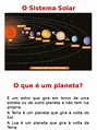 O Sistema Solar | PDF | Planetas | Sistema Solar