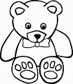 Dibujos de OSOS (Para Colorear y Pintar) | Teddy bear coloring pages ...