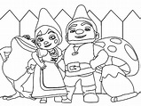 Dibujos para colorear: Gnomeo y Julieta imprimible, gratis, para los ...