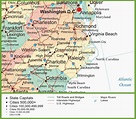 Map Of Virginia and north Carolina Border | secretmuseum