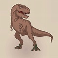T rex illustration. | T-rex art, T-rex drawing, Dinosaur art