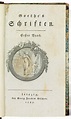Johann Wolfgang von Goethe (1749-1832), Schriften. 1787 | Christie’s