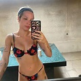 Halsey hits the desert in floral bikinis