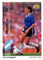 1993 Upper Deck World Cup 94 #1 Oscar Ruggeri Argentina - $ 45.00 en ...