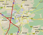 Darmstadt Google Maps