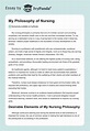 My Philosophy of Nursing - 554 Words | Essay Example