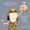 Funny card - Girls never celebrate birthday on just one day | Comedy ...