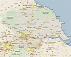 Huddersfield Map - Street and Road Maps of Yorkshire England UK