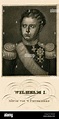 Guillermo I de Württemberg, acero grabado alrededor de 1840 , Copyright ...