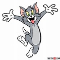 How to draw happy Tom | Tom and jerry drawing, Tom and jerry wallpapers ...