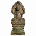 Khmer Cast Bronze Buddha Sheltered by Naga, 19th Century, Cambodia For ...