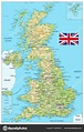 영국 지도 Stock Vector by ©Cartarium 165839344