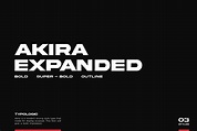 Akira Expanded | Sans Serif Fonts ~ Creative Market
