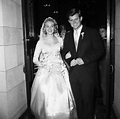 Edward Kennedy with bride Virginia Joan Bennett. They were married 1958 ...