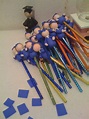 Lápices decorados para graduación - Imagui
