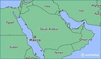 Mapa de Meca - Meca mapa da cidade (Arábia saudita)