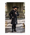 Abrigo de pirata negro modelo Edward ⚔️ Tienda Medieval Talla L