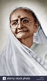 Download this stock image: Mahatma gandhi wife, kasturba gandhi, india ...