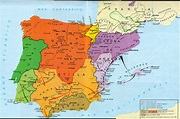 HISTORY OF SPAIN: Map about the third stage of the "Reconquest"