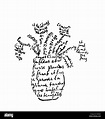 Guillaume Apollinaire Calligramme Fleurs Fotografía de stock - Alamy