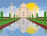 Taj Mahal India 1270770 Vector Art at Vecteezy