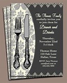 Dinner Invitation Printable or Printed with FREE SHIPPING | Etsy
