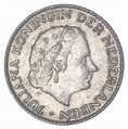 SILVER - Roughly the Size of a Quarter - 1955 Netherlands 1 Gulden ...