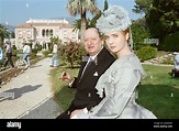 Media Mogul Lew Grado con la actriz Lysette Anthony en Monte Carlo ...