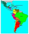 | Map showing Latin American Countries. | Download Scientific Diagram